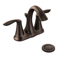 Moen 6410 Eva Two Handle Bathroom Faucet in Oil Rubbed Bronze