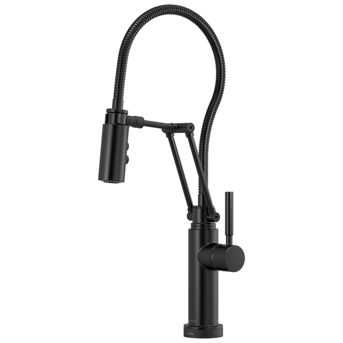 Brizo Solna: SmartTouch Articulating Faucet With Finished Hose