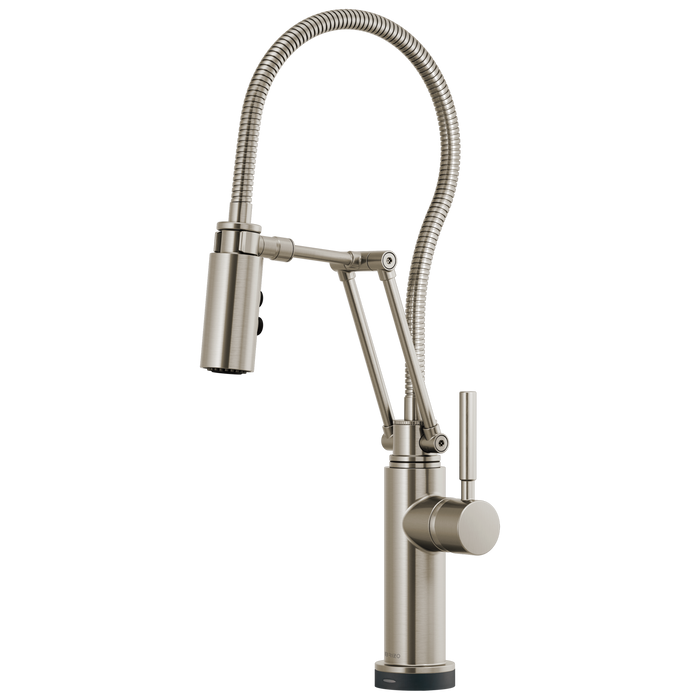 Brizo Solna: SmartTouch Articulating Faucet With Finished Hose