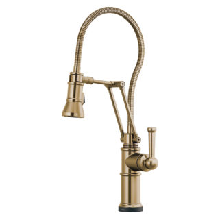 Brizo Artesso: SmartTouch Articulating Kitchen Faucet With Finished Hose