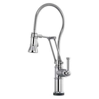 Brizo Artesso: SmartTouch Articulating Kitchen Faucet With Finished Hose