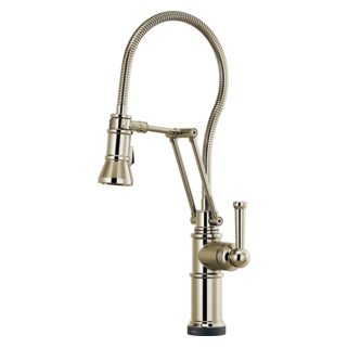 Brizo Artesso: SmartTouch Articulating Kitchen Faucet With Finished Hose