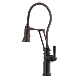 Brizo Artesso: SmartTouch Articulating Kitchen Faucet With Finished Hose