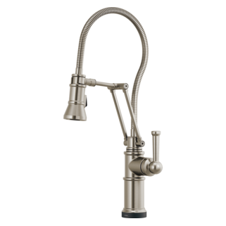Brizo Artesso: SmartTouch Articulating Kitchen Faucet With Finished Hose
