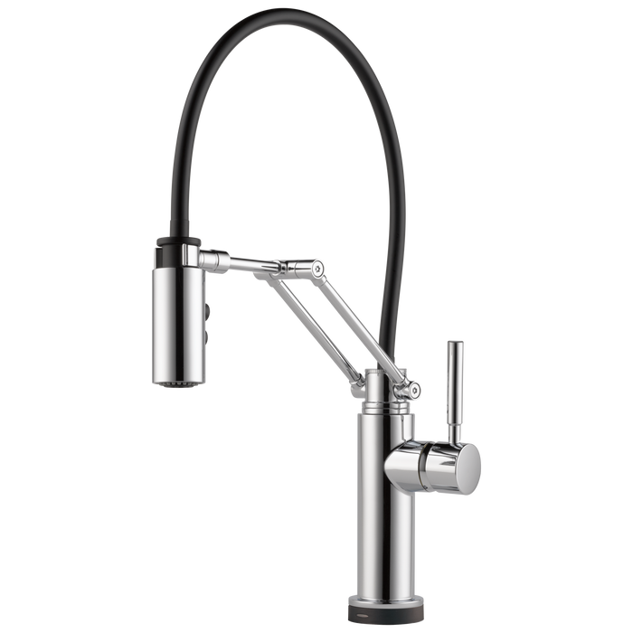 Brizo Solna: Single Handle Articulating Kitchen Faucet with SmartTouch Technology
