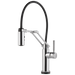 Brizo Solna: Single Handle Articulating Kitchen Faucet with SmartTouch Technology