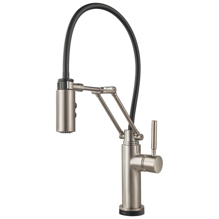 Brizo Solna: Single Handle Articulating Kitchen Faucet with SmartTouch Technology