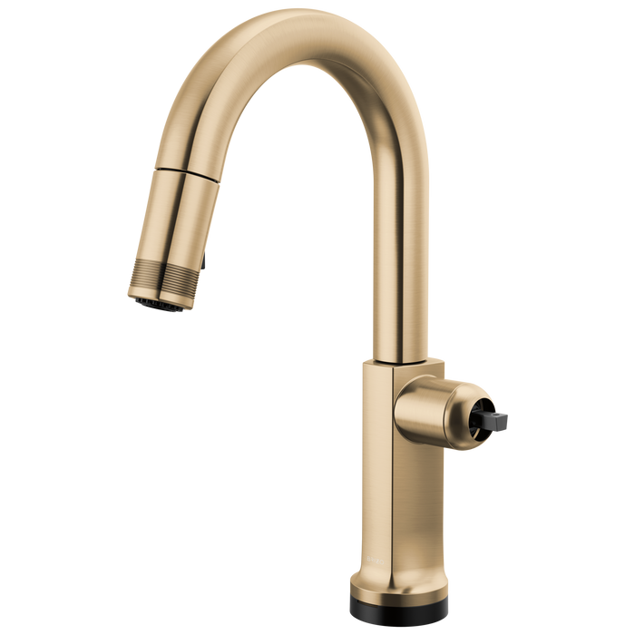 Brizo Kintsu: SmartTouch Pull-Down Prep Faucet with Arc Spout - Less Handle