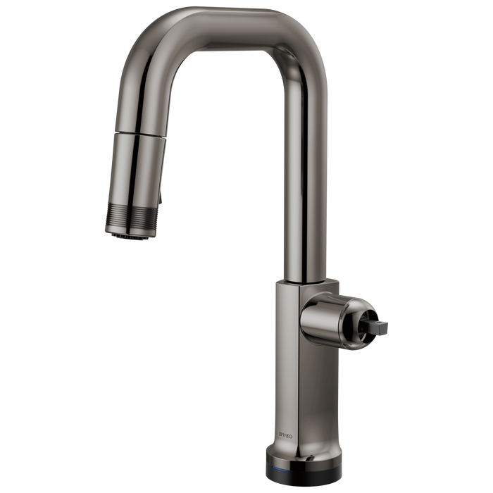 Brizo Kintsu: SmartTouch Pull-Down Prep Faucet with Square Spout - Less Handle
