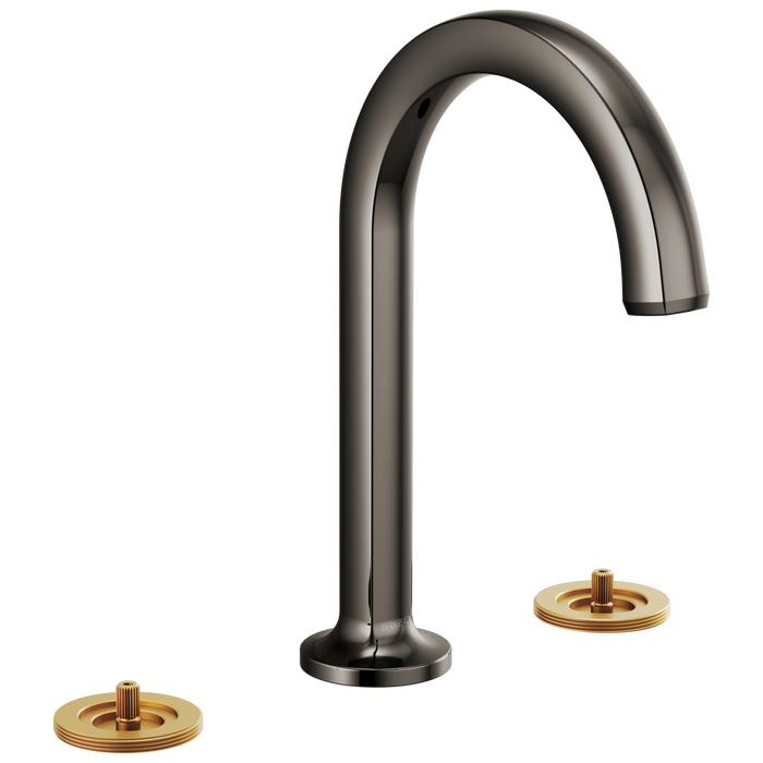 Brizo Kintsu: Widespread Lavatory Faucet with Arc Spout - Less Handles 1.2 GPM