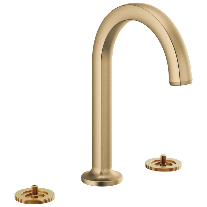 Brizo Kintsu: Widespread Lavatory Faucet with Arc Spout - Less Handles 1.2 GPM