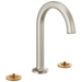 Brizo Kintsu: Widespread Lavatory Faucet with Arc Spout - Less Handles 1.2 GPM