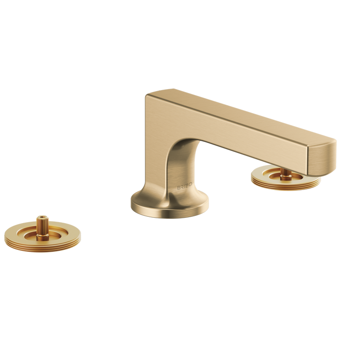 Brizo Kintsu: Widespread Lavatory Faucet with Low Spout - Less Handles 1.5 GPM