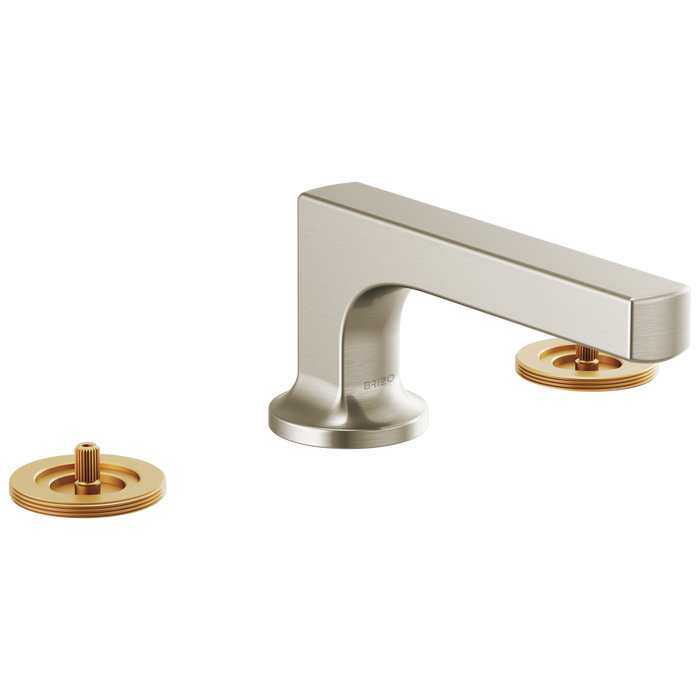 Brizo Kintsu: Widespread Lavatory Faucet with Low Spout - Less Handles 1.2 GPM