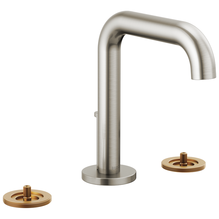 Brizo Litze: Widespread Lavatory Faucet with High Spout - Less Handles 1.2 GPM
