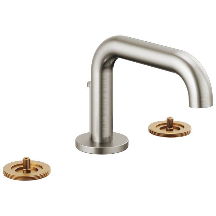 Brizo Litze: Widespread Lavatory Faucet with Low Spout - Less Handles 1.5 GPM