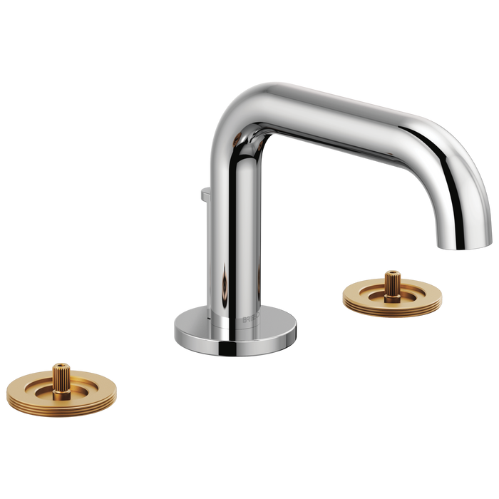 Brizo Litze: Widespread Lavatory Faucet with Low Spout - Less Handles 1.2 GPM