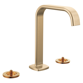 Brizo Allaria: Widespread Lavatory Faucet with Square Spout - Less Handles