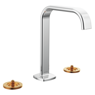 Brizo Allaria: Widespread Lavatory Faucet with Square Spout - Less Handles
