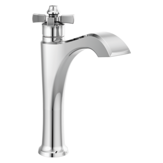 Delta Dorval: Single Handle Mid-Height Vessel Bathroom Faucet