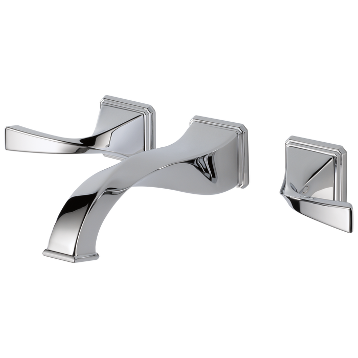 Brizo Virage: Two-Handle Wall Mount Lavatory Faucet 1.5 GPM