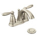 Moen 6610 Brantford Two Handle Bathroom Faucet in Brushed Nickel