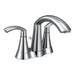 Moen Glyde chrome Two Handle Bathroom Faucet in Chrome