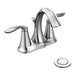 Moen Double Handle Centerset Bathroom Faucet with from the Eva Collection in Chrome