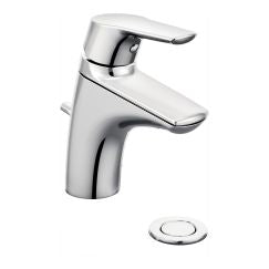 Moen Chrome Single Handle Single Hole Bathroom Faucet with from the Method Collection in Chrome