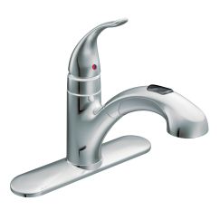 Moen 67315 Integra One Handle Low Arc Kitchen Faucet in Chrome