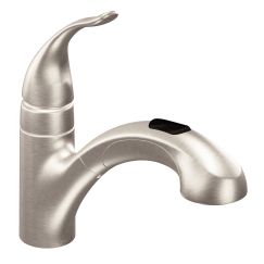Moen 67315 Integra One Handle Low Arc Kitchen Faucet in Spot Resist Stainless