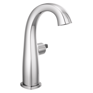 Delta Stryke: Single Handle Mid-Height Bathroom Faucet - Less Handle