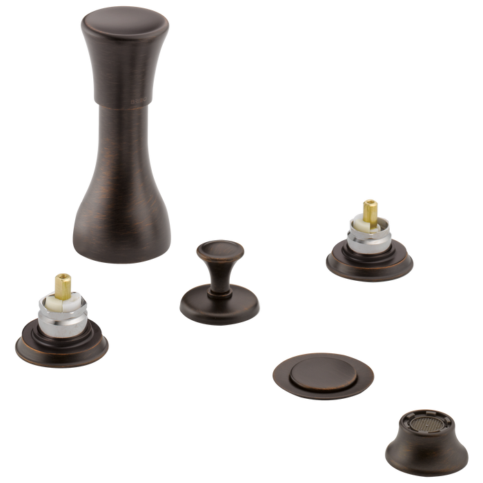 Brizo Baliza: 4-Hole Mount Bidet Faucet with Vacuum Breaker - Less Handles