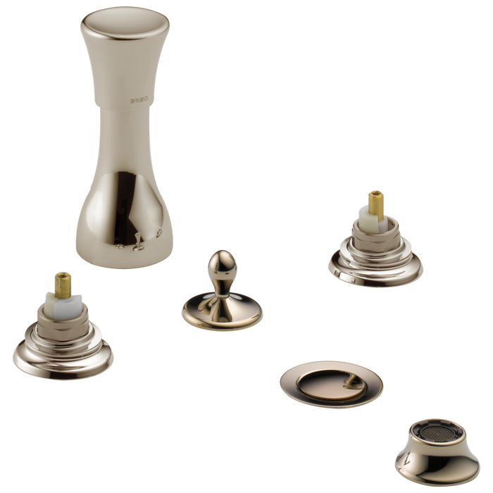 Brizo Brizo Charlotte: 4-Hole Mount Bidet Faucet with Vacuum Breaker - Less Handles