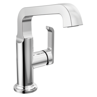 Delta Tetra: Single Handle Mid-Height Vessel Bathroom