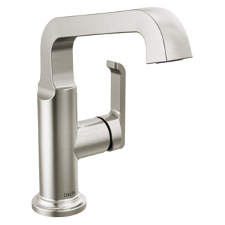 Delta Tetra: Single Handle Mid-Height Vessel Bathroom