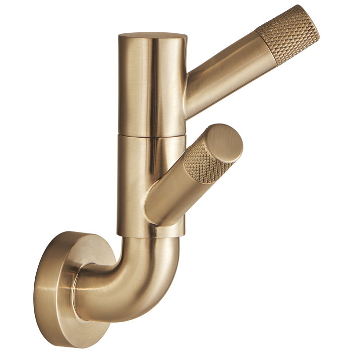 Brizo Brizo Litze: Rotating Double Robe Hook With Knurling