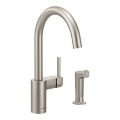 Moen 7165SRS Align One Handle High Arc Kitchen Faucet in Spot Resist Stainless