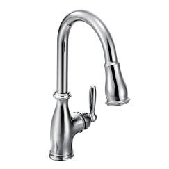 Moen 7185 Brantford One Handle High Arc Kitchen Faucet in Chrome