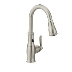 Moen 7185E Brantford One Handle High Arc Pulldown Kitchen Faucet in Spot Resist Stainless