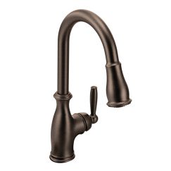Moen 7185 Brantford One Handle High Arc Kitchen Faucet in Oil Rubbed Bronze