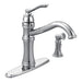 Moen 7245 Belfield Single Handle Kitchen Faucet with Spray in Chrome