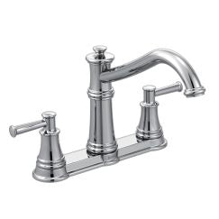 Moen 7250 Belfield Two Handle Kitchen Faucet in Chrome