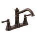 Moen 7250 Belfield Two Handle Kitchen Faucet in Oil Rubbed Bronze