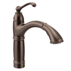 Moen 7295 Brantford One Handle Pullout Kitchen Faucet in Oil Rubbed Bronze