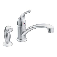 Moen 7437 Chateau One Handle Kitchen Faucet in Chrome