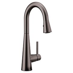 Moen 7664 Black Stainless One-Handle Pulldown Bar Faucet
