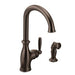 Moen 7735 Brantford One Handle Kitchen Faucet in Oil Rubbed Bronze