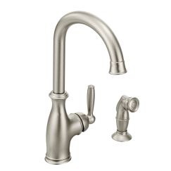 Moen 7735 Brantford One Handle Kitchen Faucet in Spot Resist Stainless