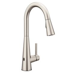 Moen 7864EW Sleek One Handle Pulldown Kitchen Faucet in Spot Resist Stainless